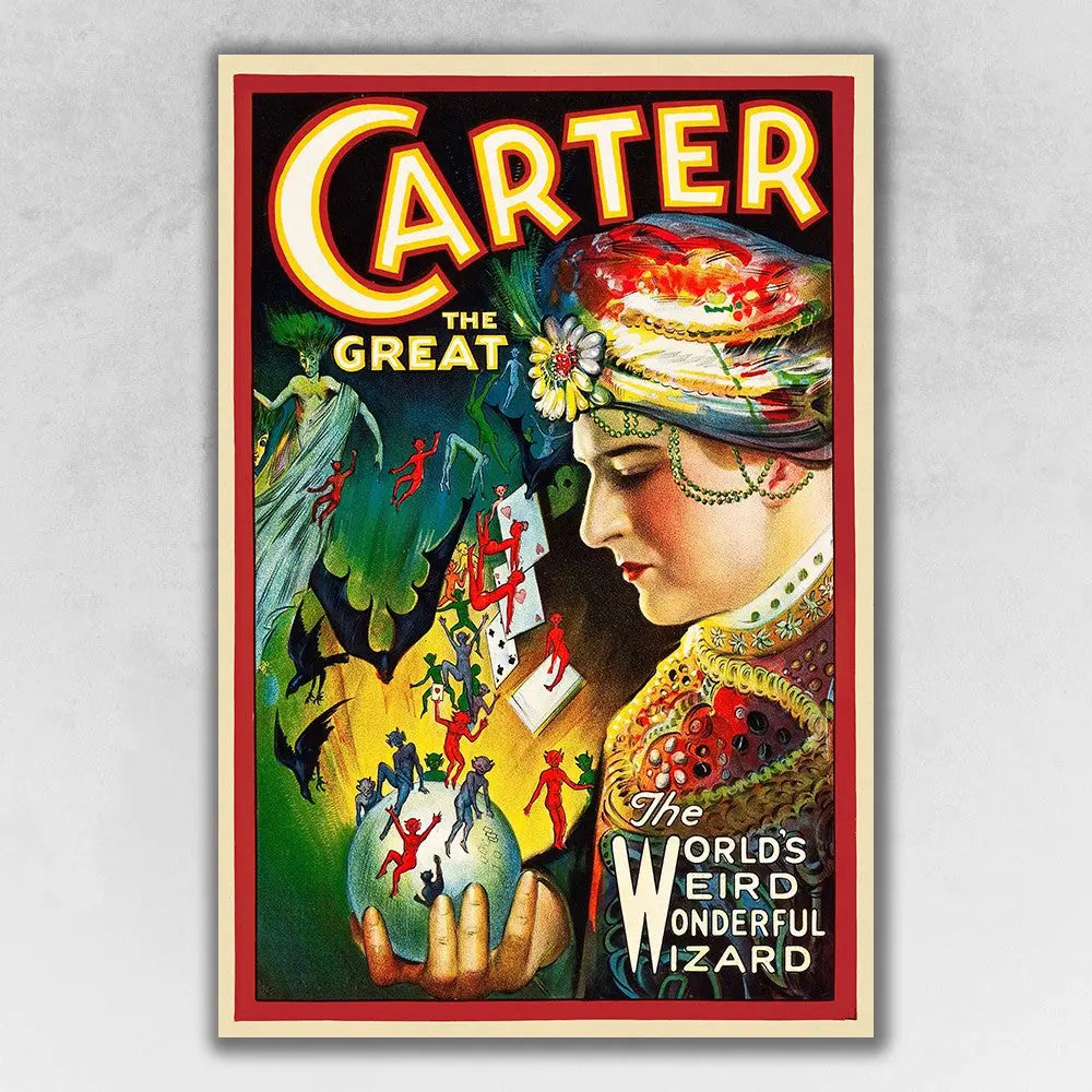 Vintage 1926 Carter Witchcraft Magic Unframed Print Wall Art - GreatEagleInc