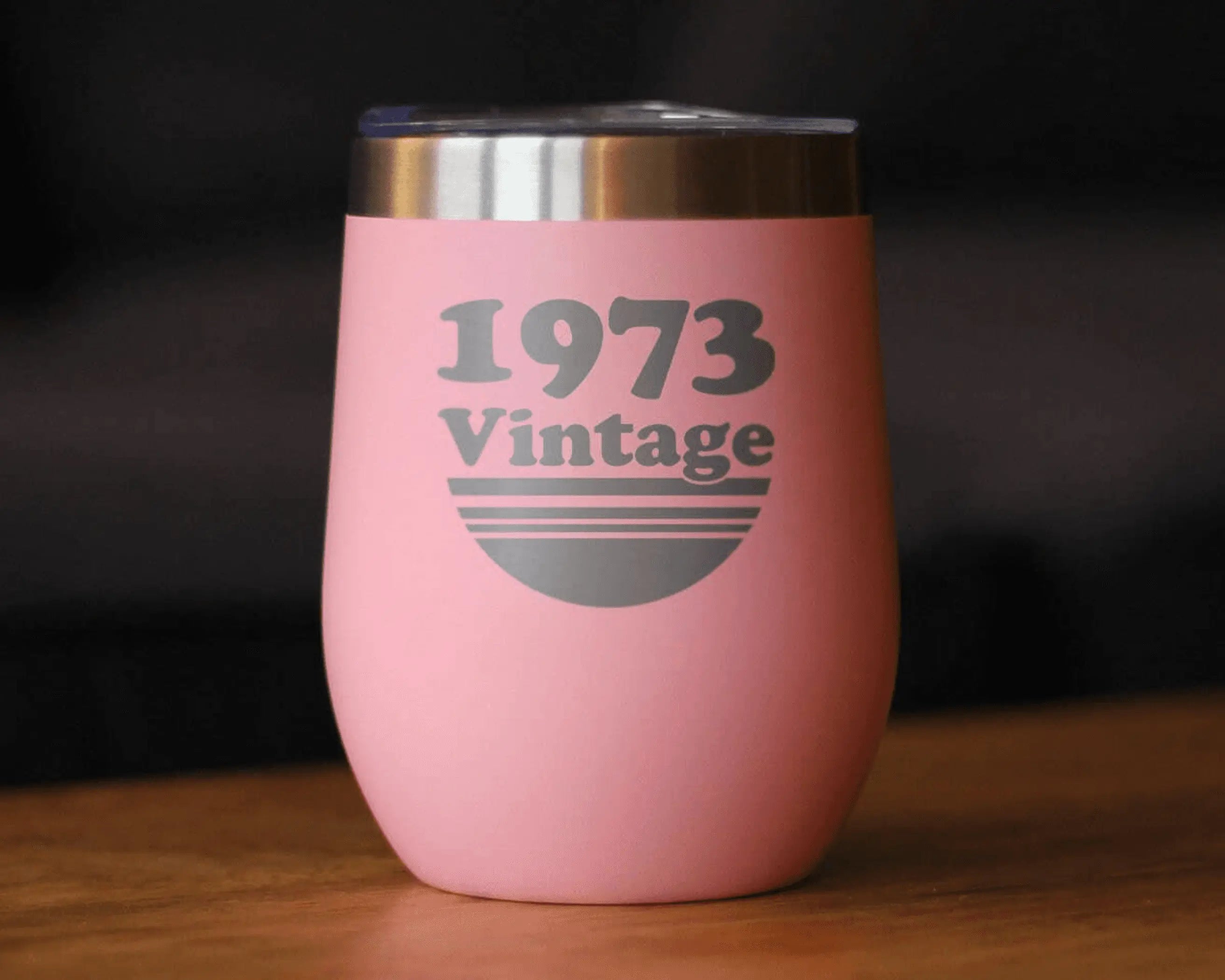 Vintage 1973 Insulated Wine Tumbler - 51st Birthday Gifts Bevvee