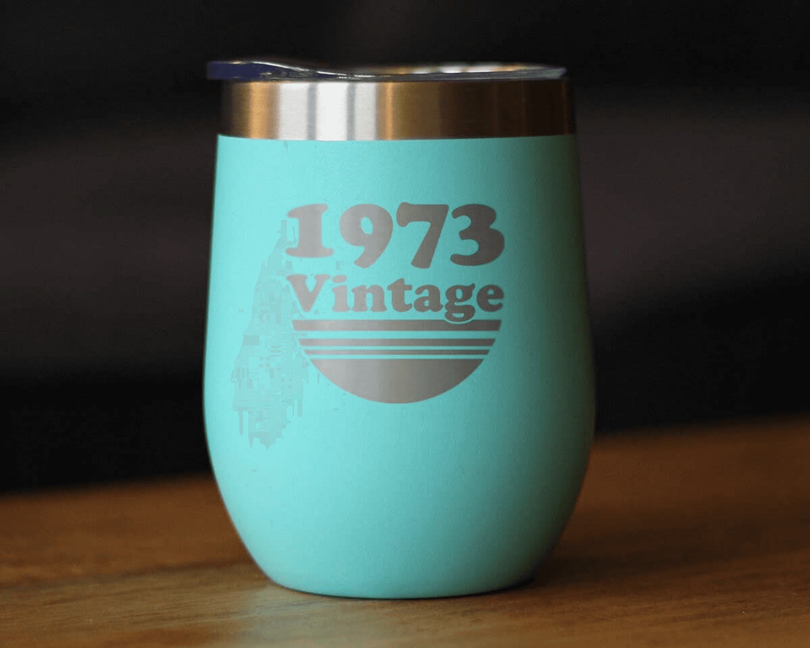 Vintage 1973 Insulated Wine Tumbler - 51st Birthday Gifts Bevvee