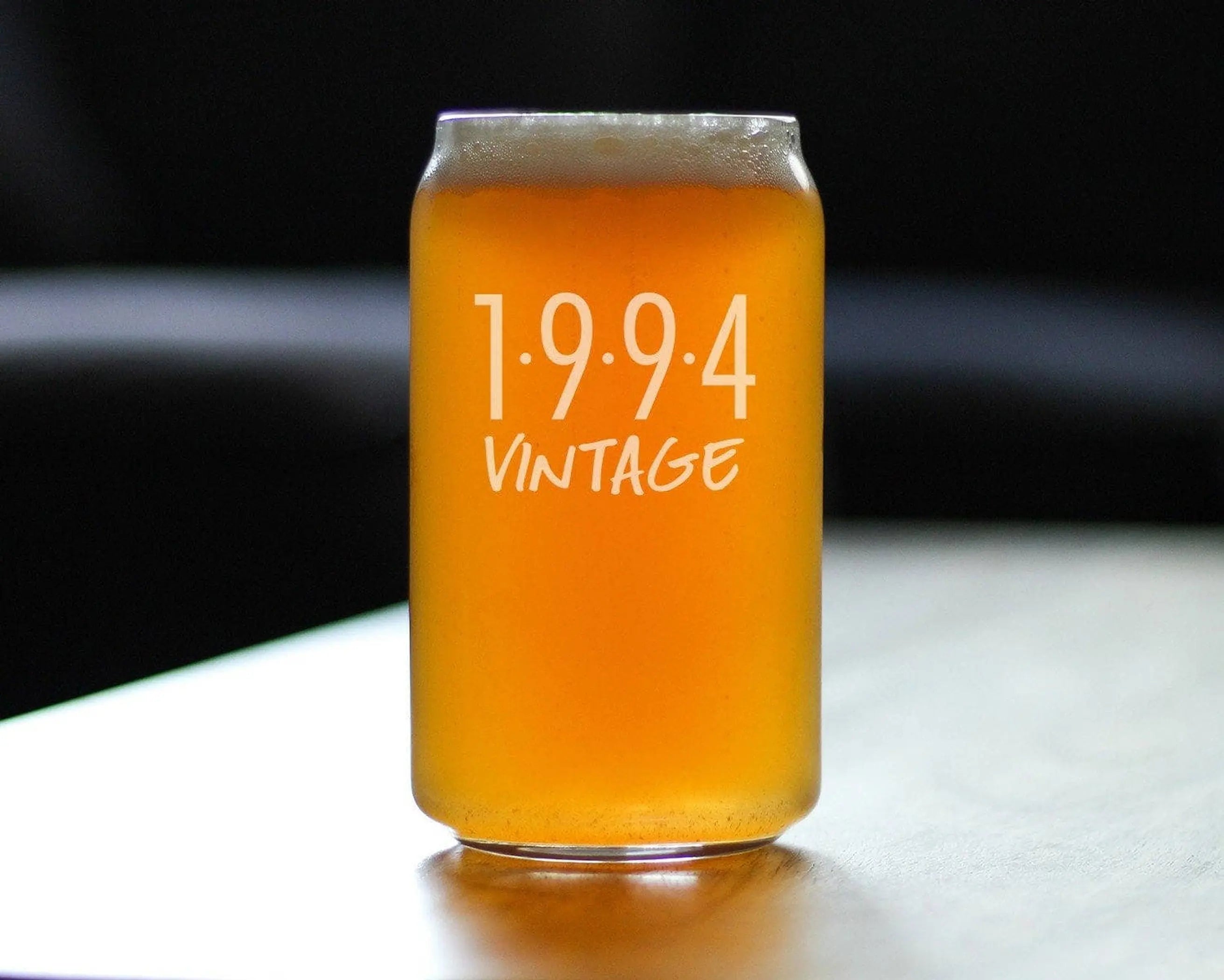 Vintage 1994 Beer Can Pint Glass - 30th Birthday Gifts Bevvee
