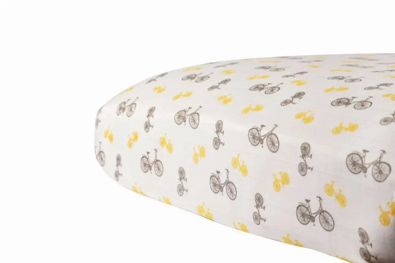 Vintage Bicycle Crib Sheet Newcastle Classics
