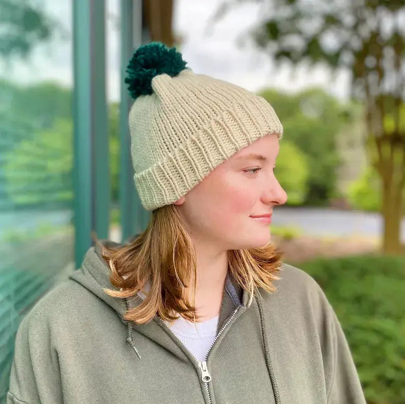Vintage Charm Color Pom Beanie Ellison+Young