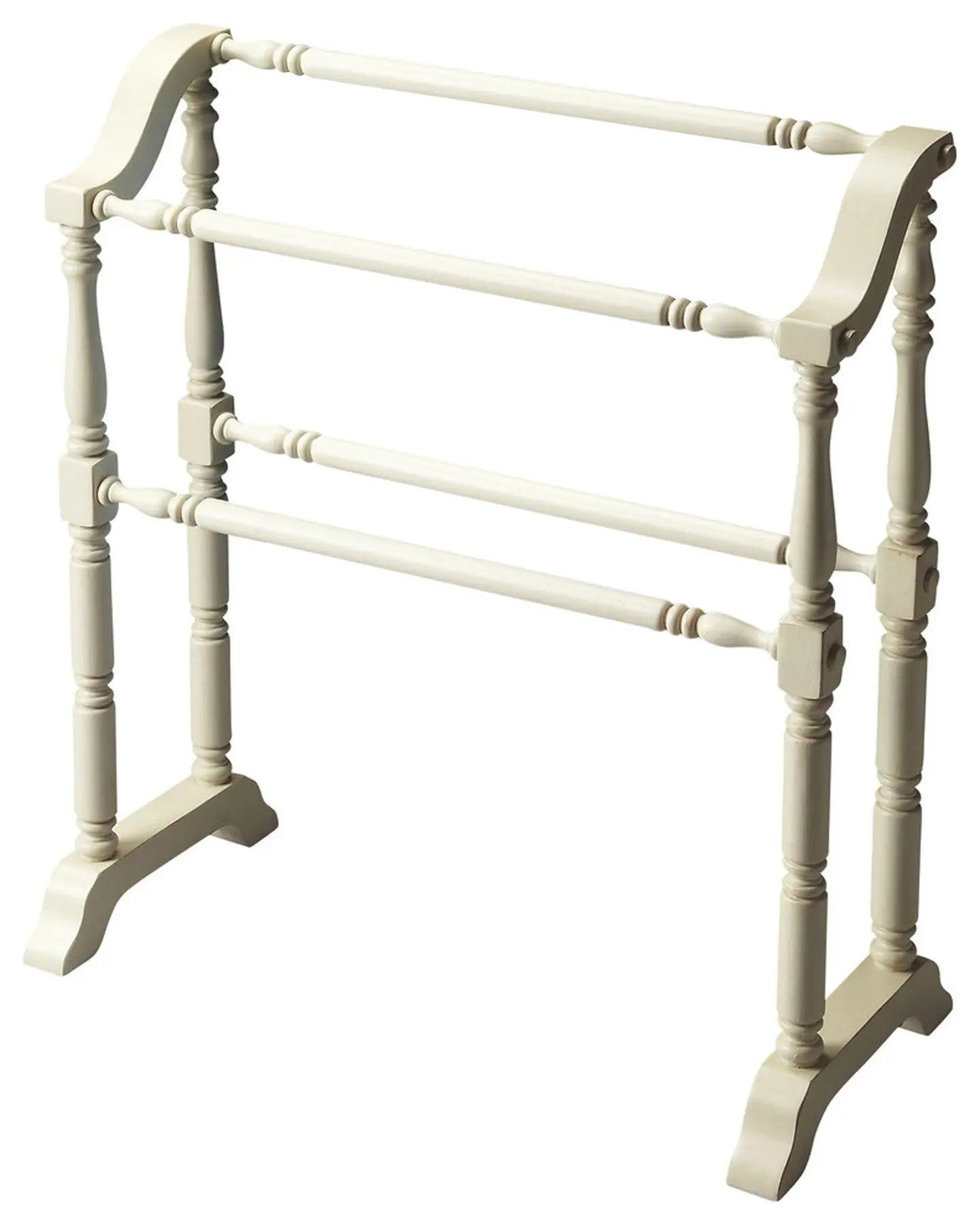 Vintage Cottage White Blanket Stand Homeroots Organization