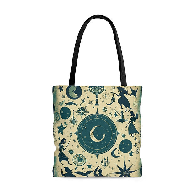 Vintage Gothic Witch - Midnight Magic -Tote Bags Fantasia Moon