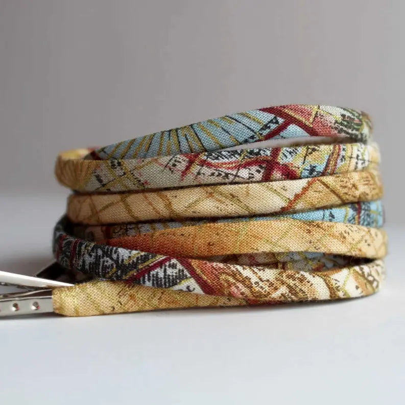 Vintage Map Print Cute Laces Cutelaces