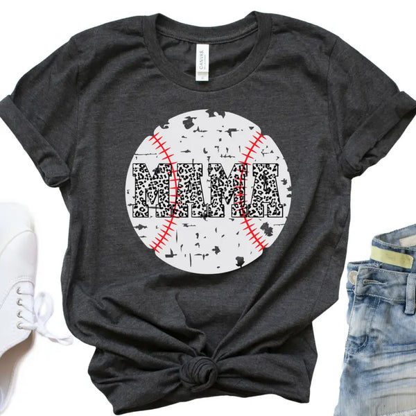 Vintage Style Baseball Mom T-Shirt Dream Team Designs