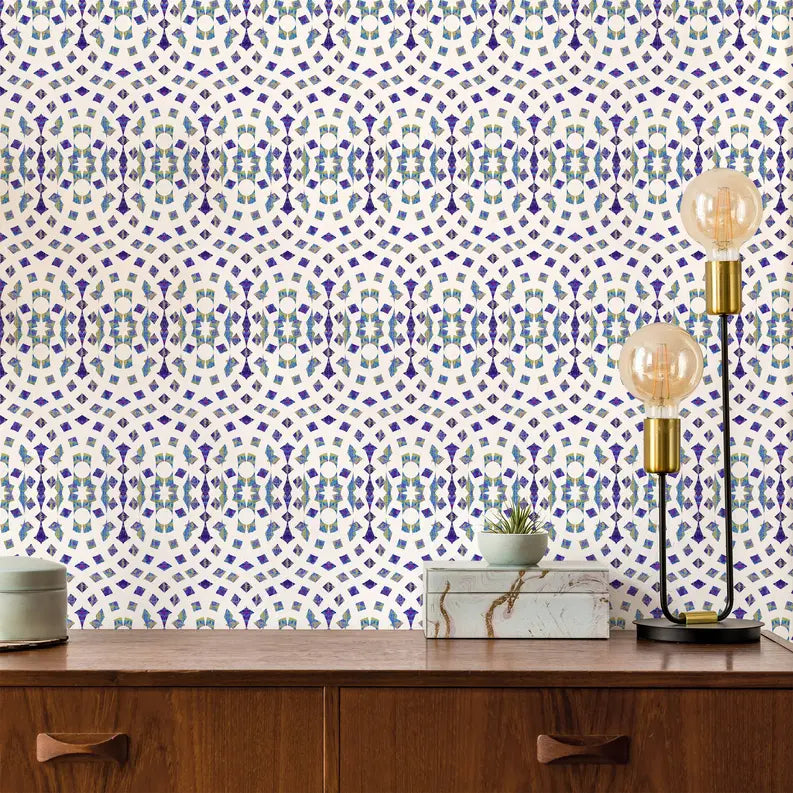 Vinyl Canvas Peel & Stick Wallpaper Panel SBC-LTD