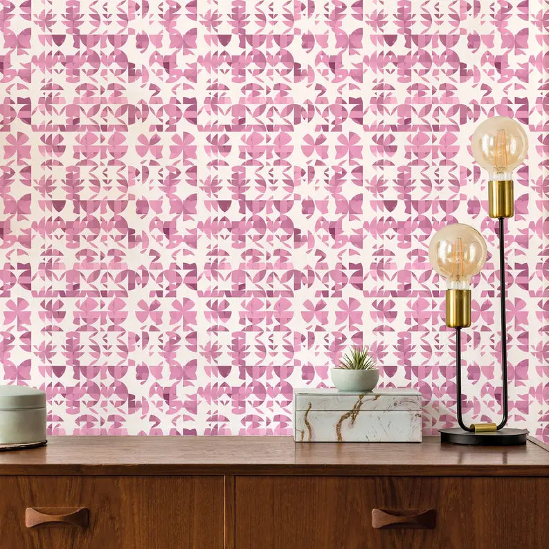 Vinyl Canvas Peel & Stick Wallpaper Panel SBC-LTD
