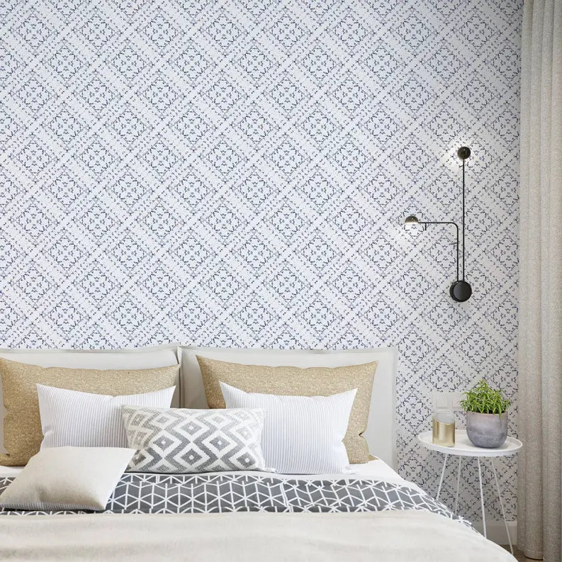 Vinyl Canvas Peel & Stick Wallpaper Panel SBC-LTD