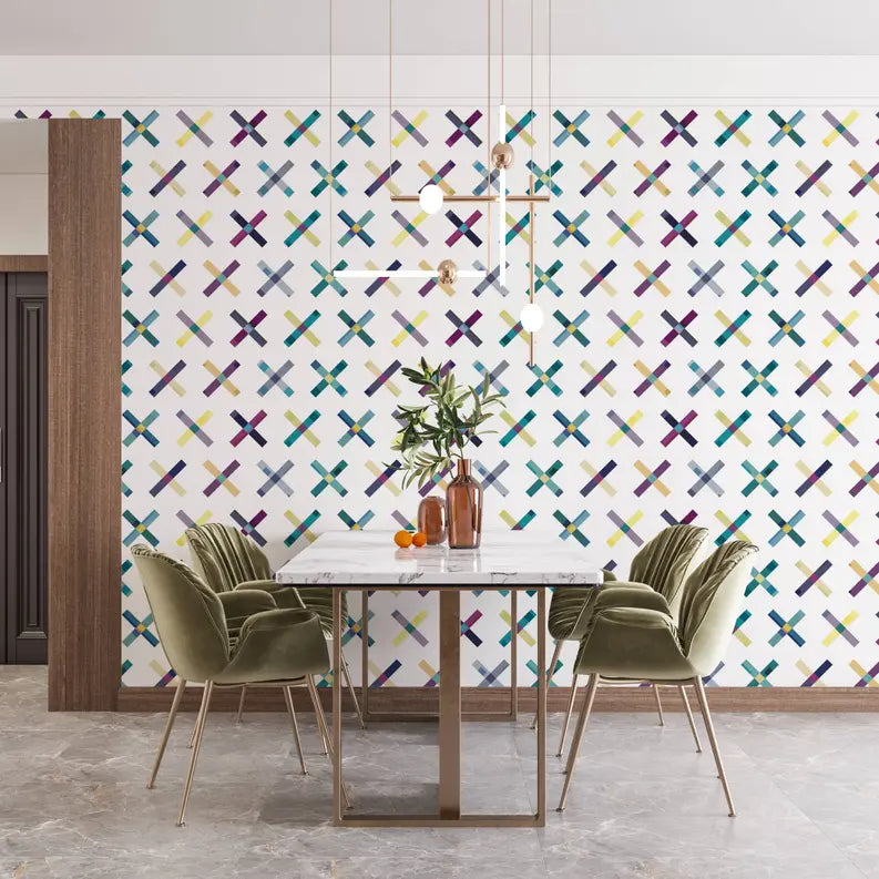 Vinyl Canvas Peel & Stick Wallpaper Panel SBC-LTD