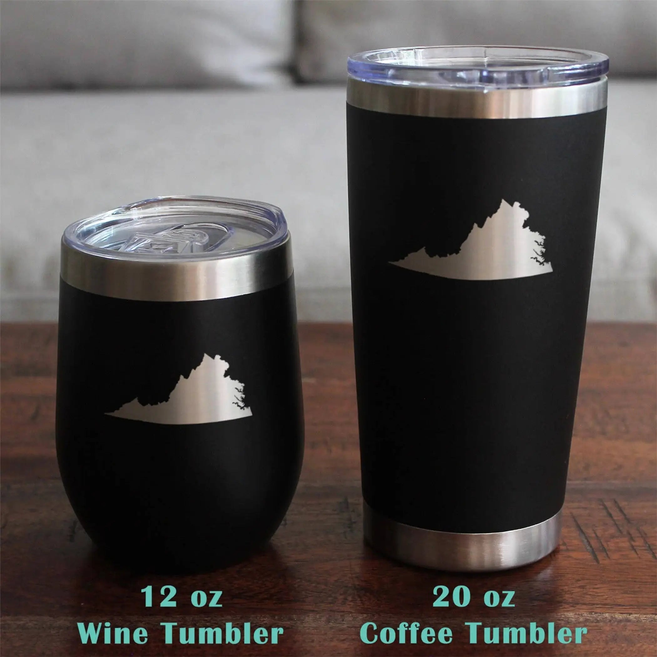 Virginia Outline Beer Can Pint Glass - Virginian Gifts Bevvee