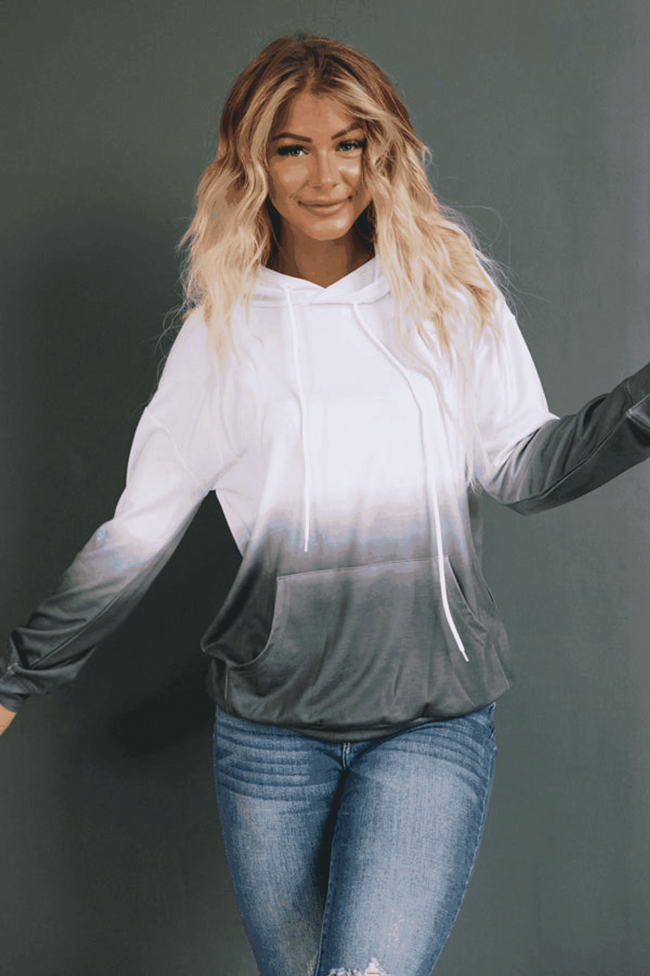 Vivian Ombre Hoodie Stay Warm in Style