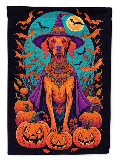 Vizsla Witchy Halloween Garden Flag Caroline's Treasures