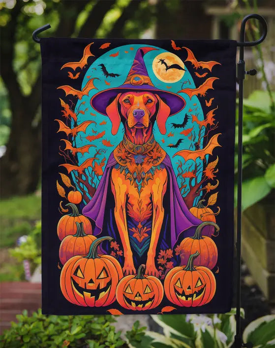 Vizsla Witchy Halloween Garden Flag Caroline's Treasures