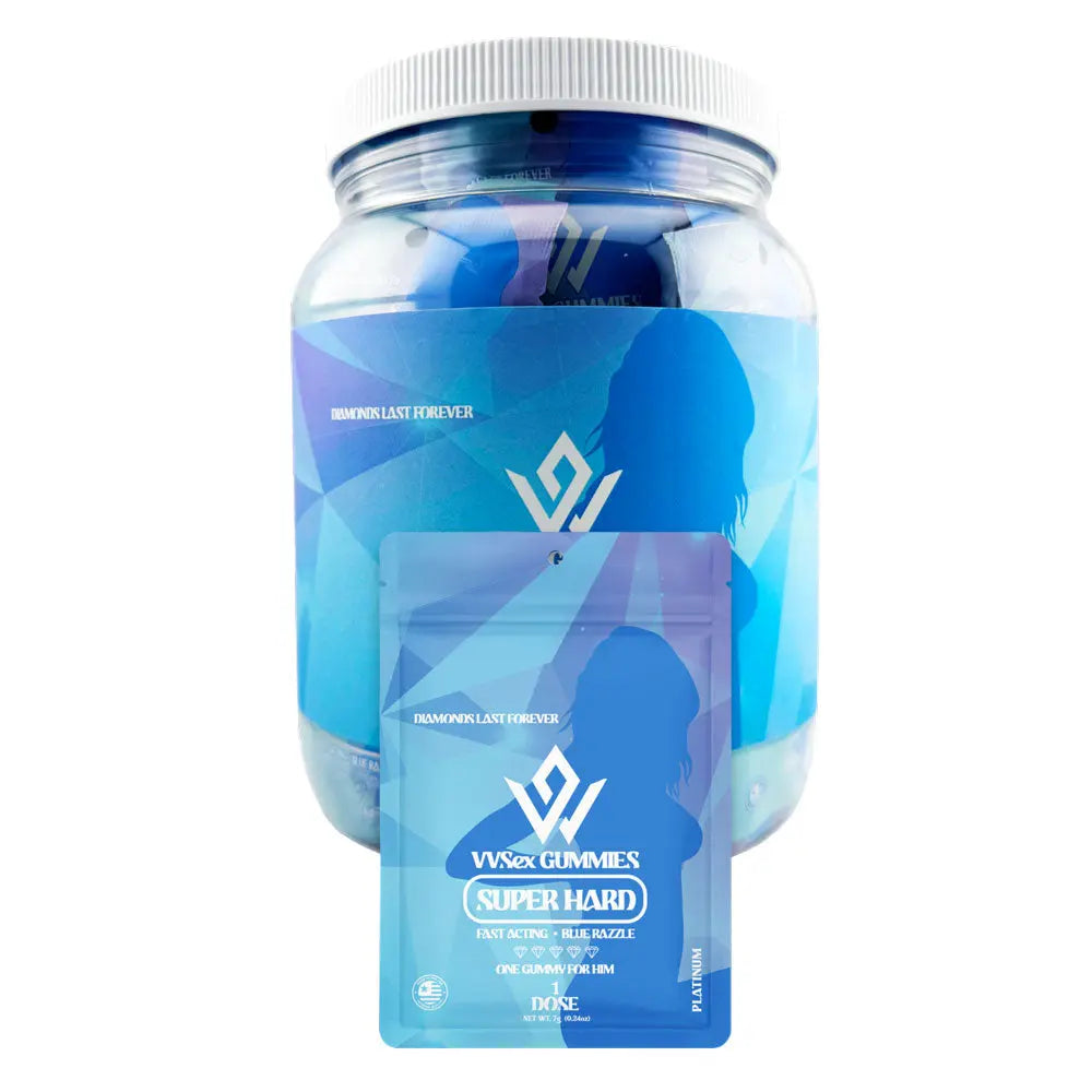 Vv Sex Gummies - Male Super Hard Edition Blue Razzle - 60ct Tracy Sales