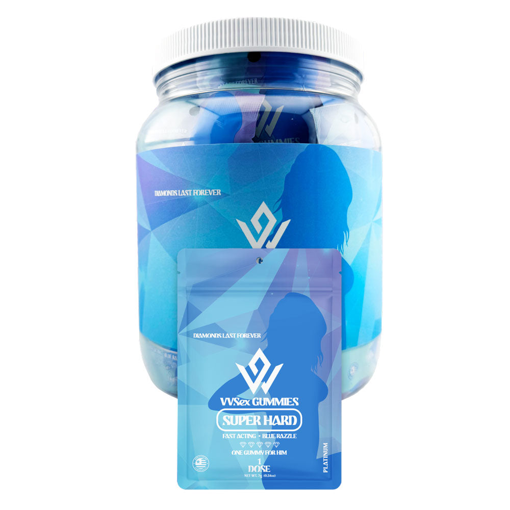 Vv Sex Gummies - Male Super Hard Edition Blue Razzle - 60ct Tracy Sales