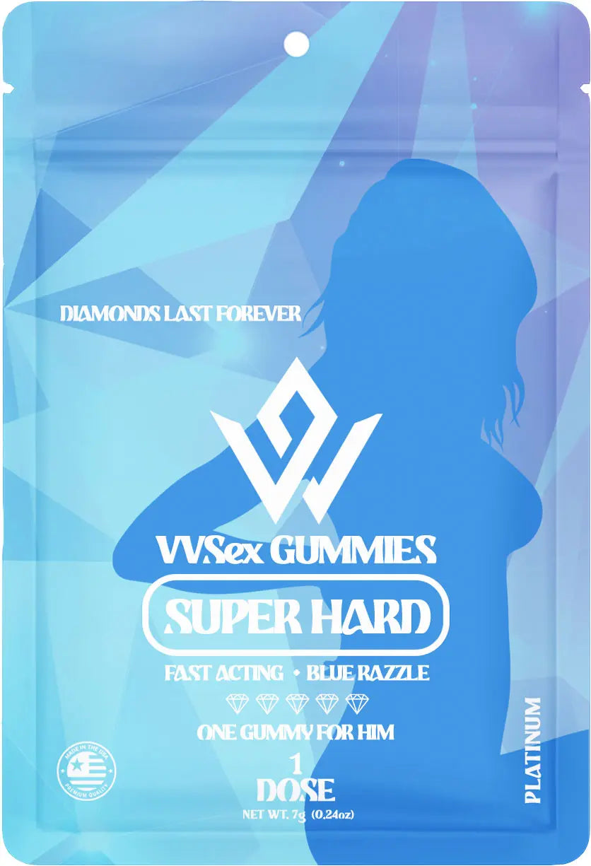 Vv Sex Gummies - Male Super Hard Edition Blue Razzle - 60ct Tracy Sales