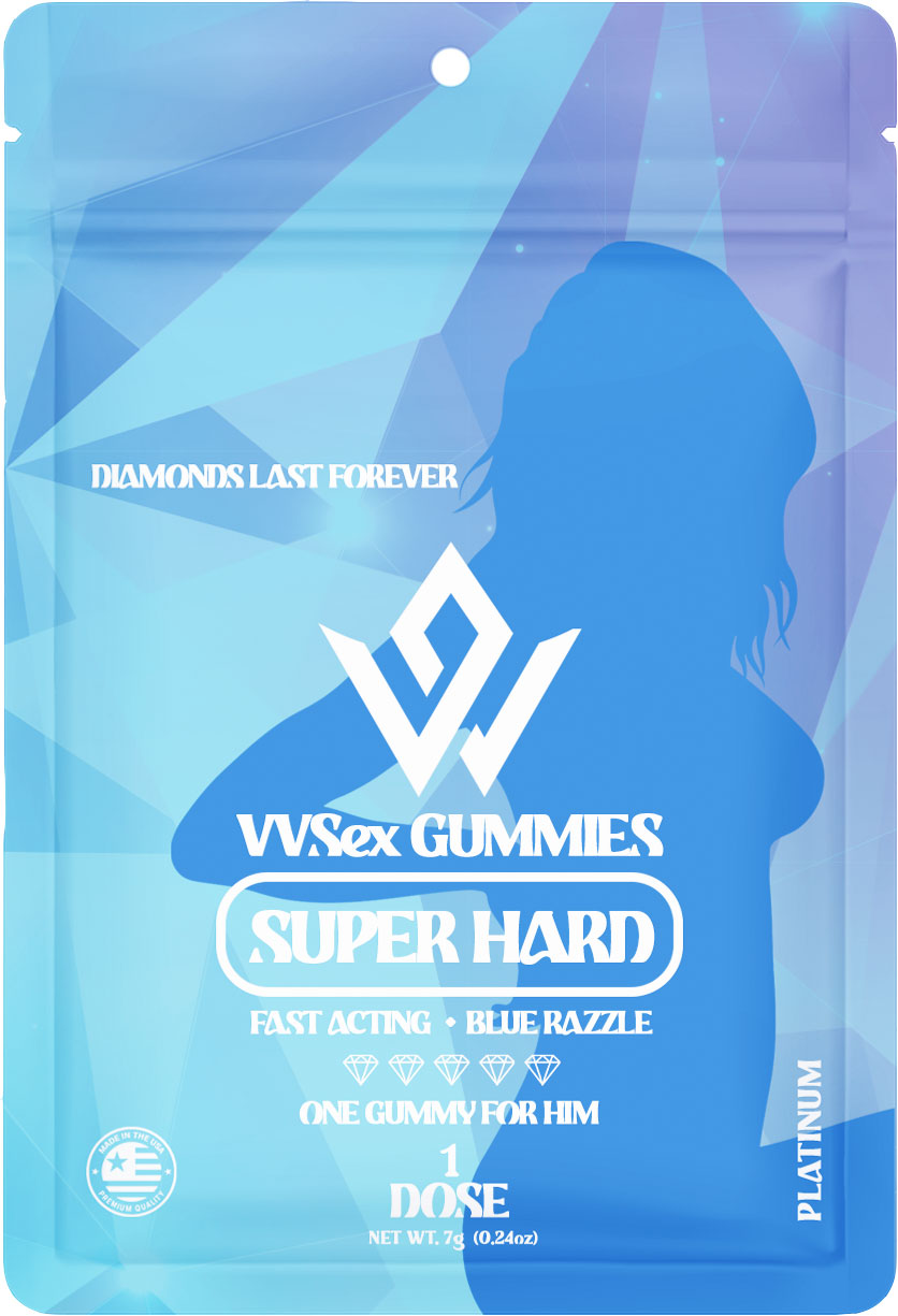 Vv Sex Gummies - Male Super Hard Edition Blue Razzle - 60ct Tracy Sales