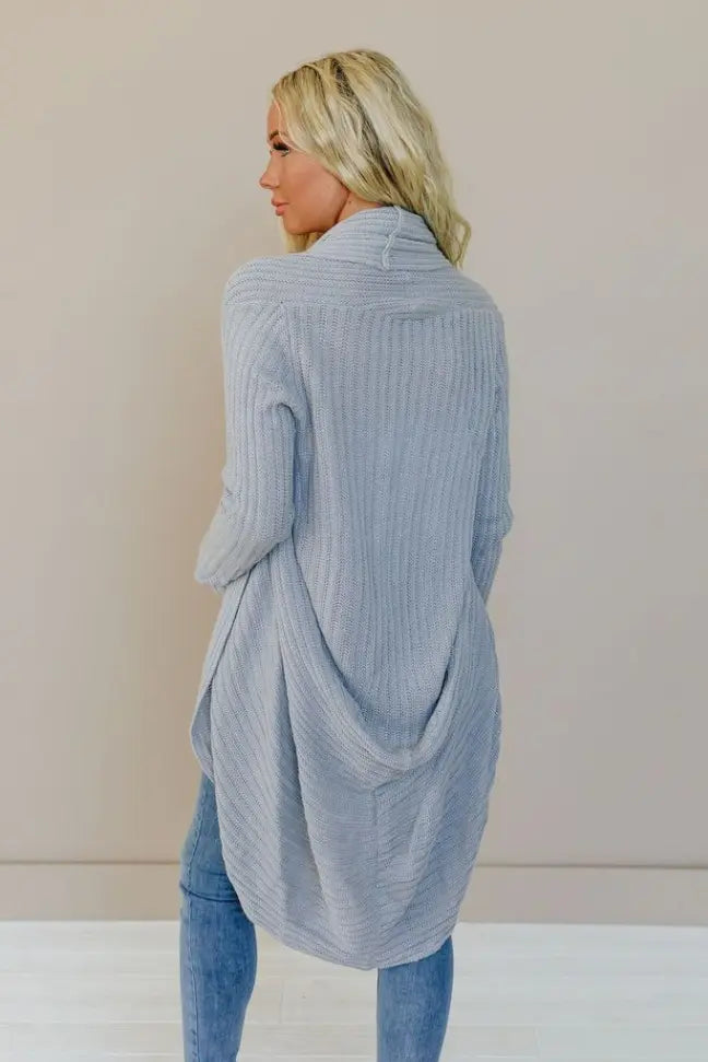 Waffle Around Long Cardigan Stay Warm in Style
