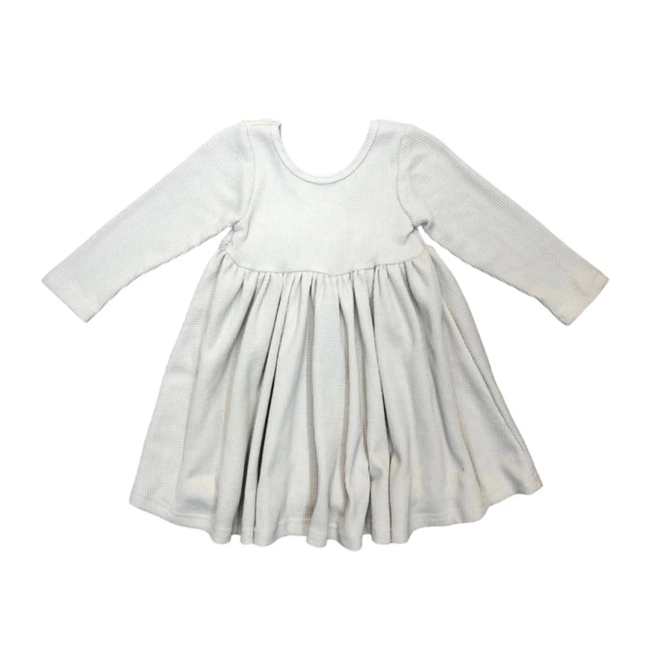 Waffle Knit Dress (Natural) Melina & Me
