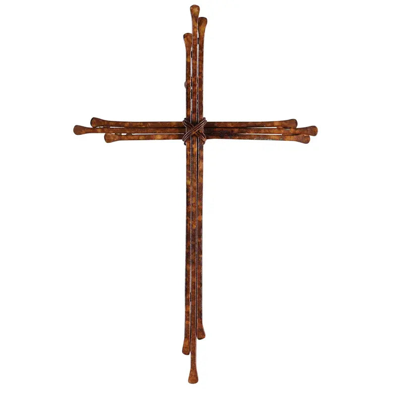 Wall Cross Brown Metal 10.5H Dicksons Inc