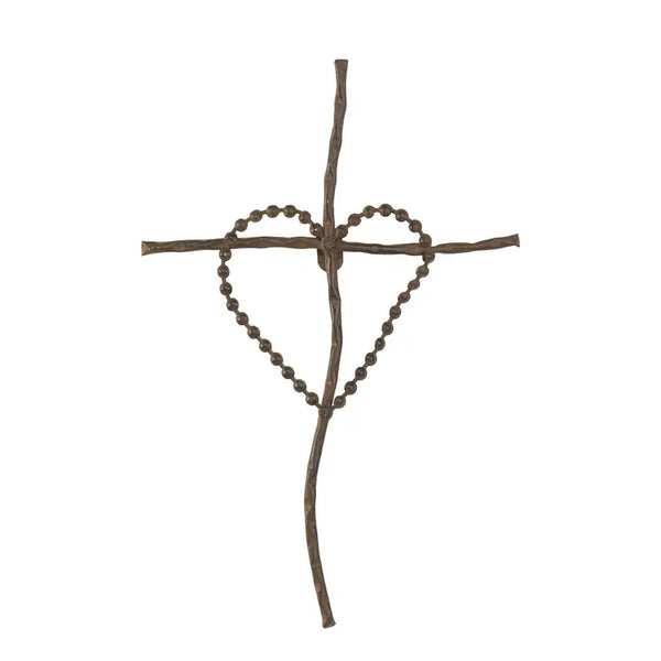 Wall Cross Heart On Cross Metal Dicksons Inc
