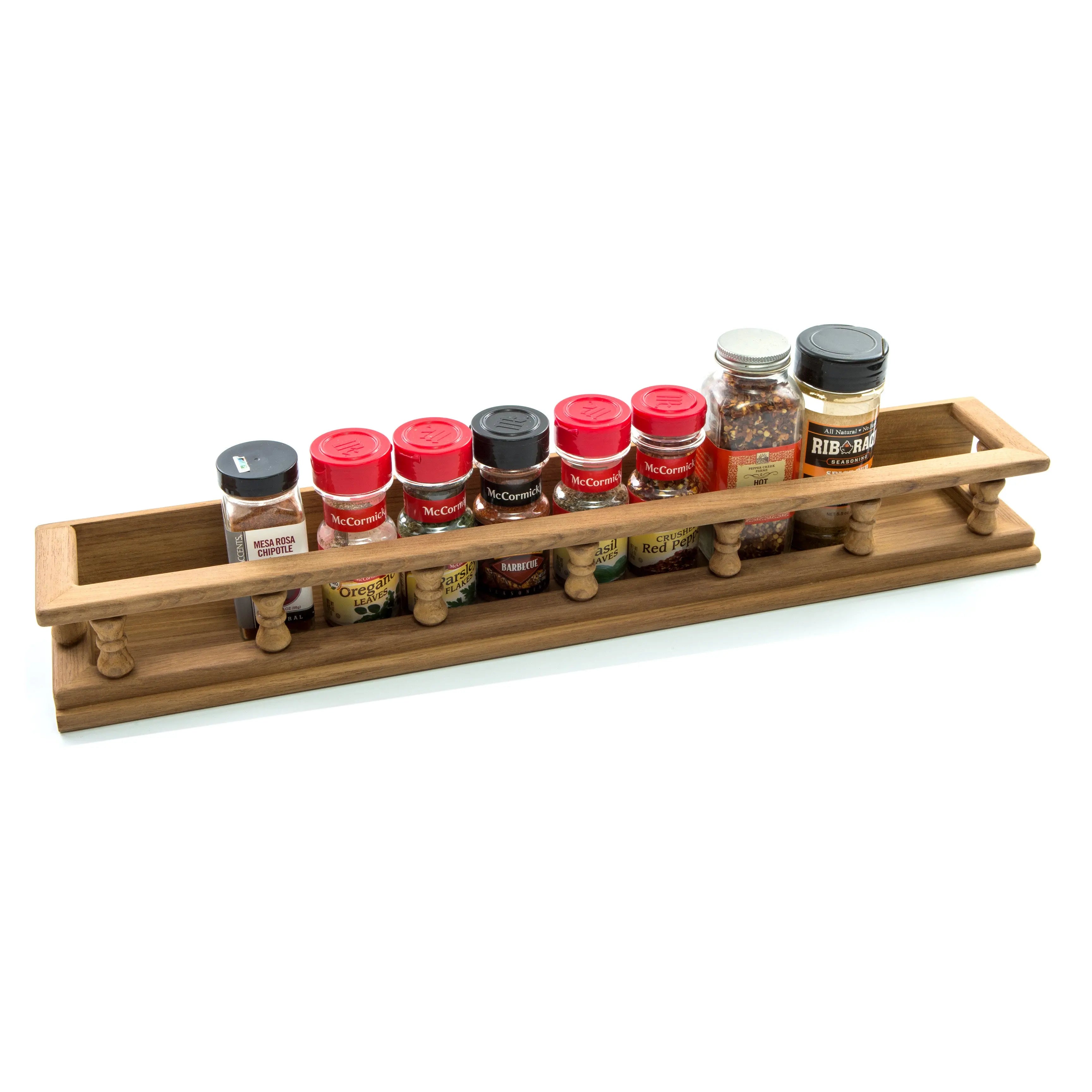 Wall Mounted 23.50 " Wood Spice Rack Homeroots Kitchen & Dining