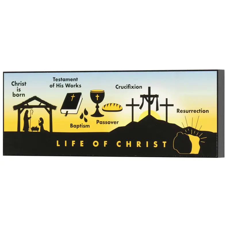 Wall Plaque Life Of Christ Mdf Dicksons Inc