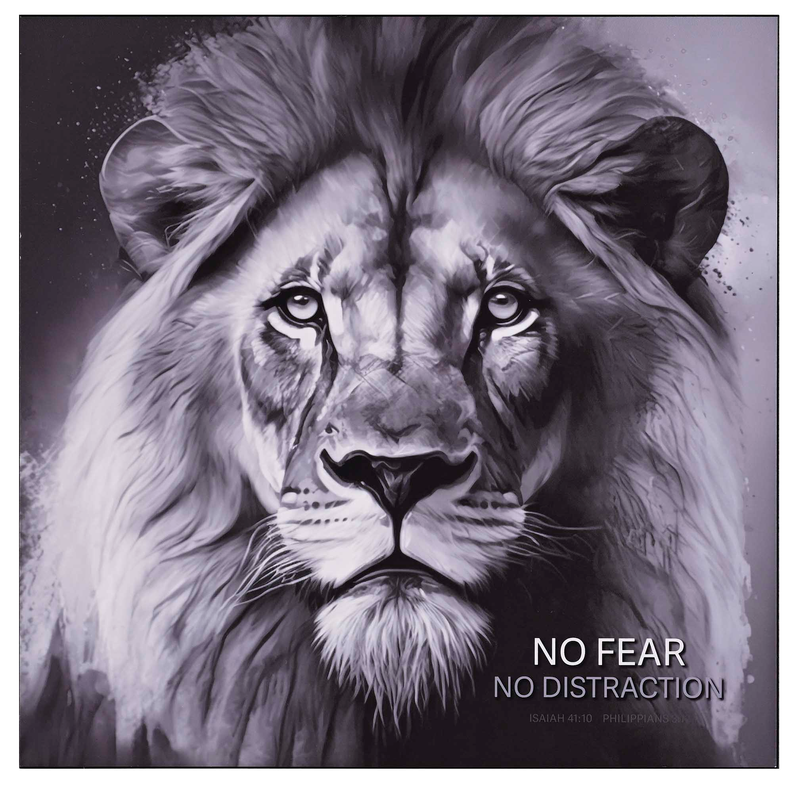 Wall Plaque No Fear No Distraction 15x15 Dicksons Inc