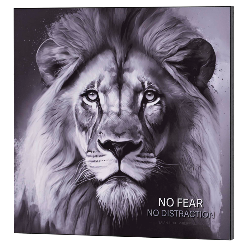 Wall Plaque No Fear No Distraction 15x15 Dicksons Inc