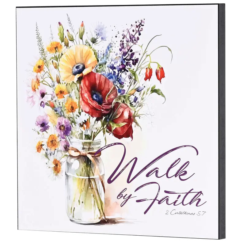 Wall Plaque Walk By Faith Dicksons Inc