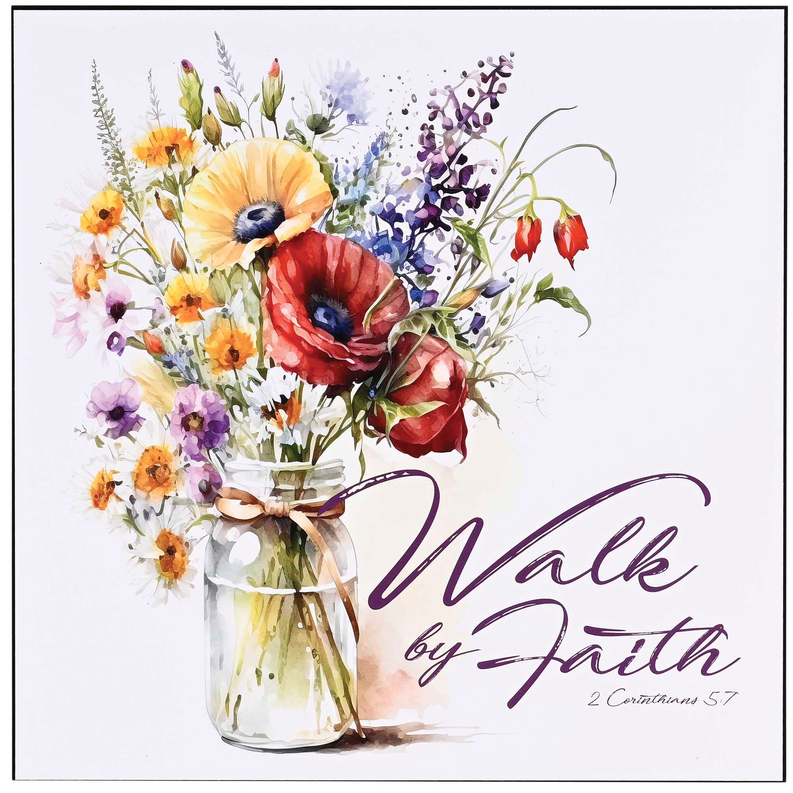 Wall Plaque Walk By Faith Dicksons Inc