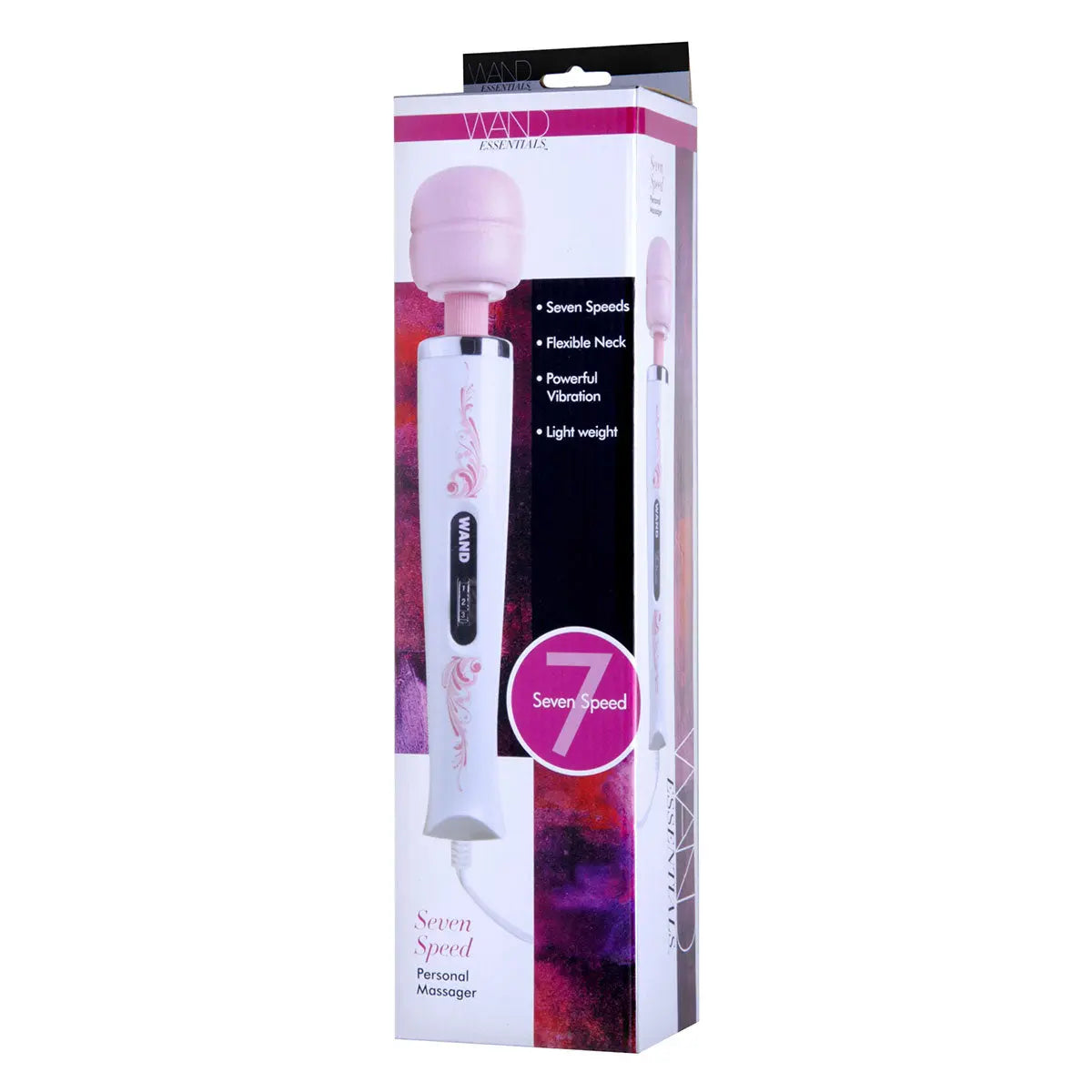 Wand Essentials 7-Speed Pink Corded Massager - GreatEagleInc