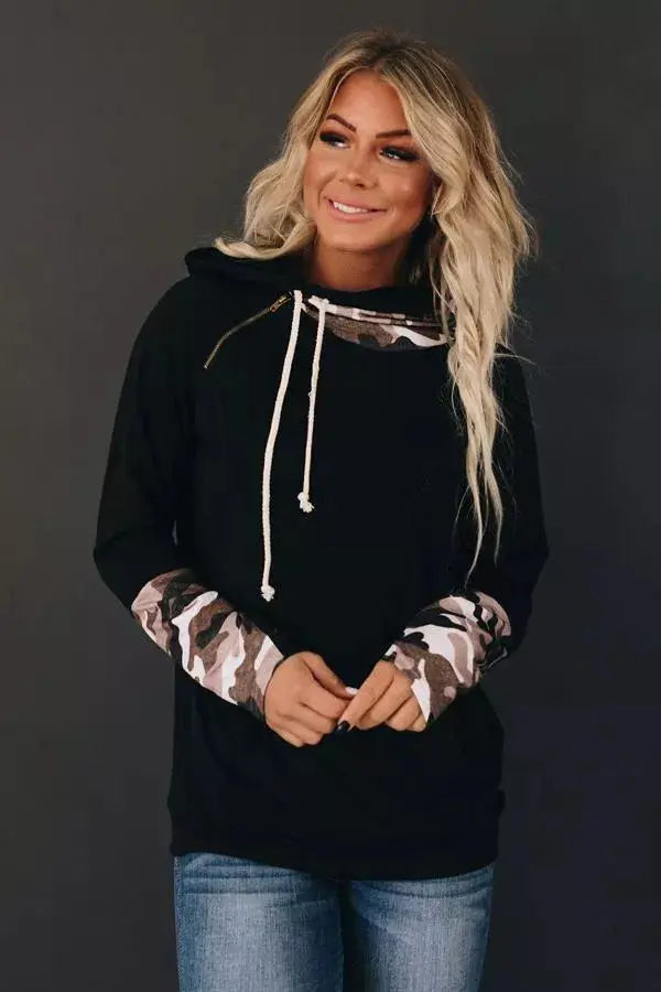 Warm Cider Double Hooded Hoodie Stay Warm in Style