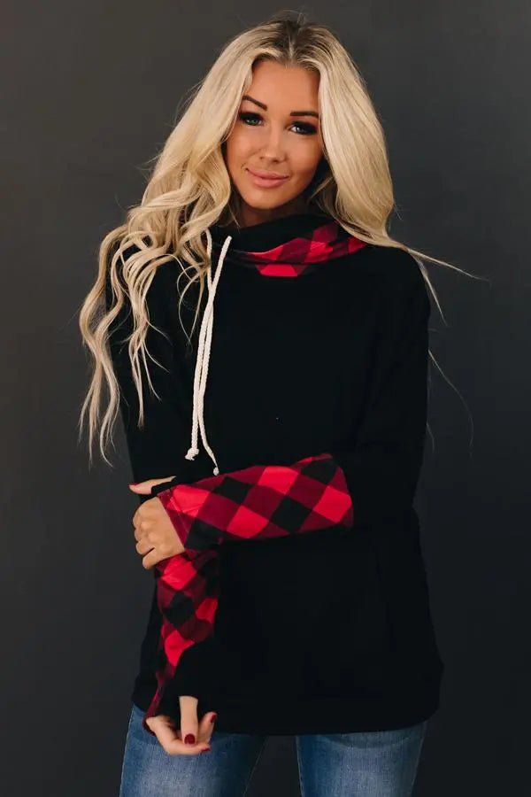 Warm Cider Double Hooded Hoodie Stay Warm in Style