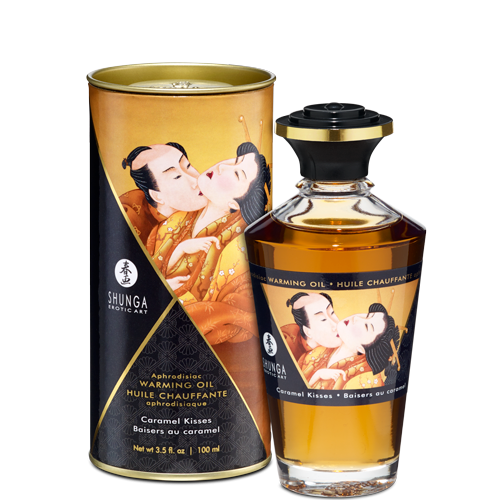 Warming Massage Oil Caramel 3.5 Oz Shunga