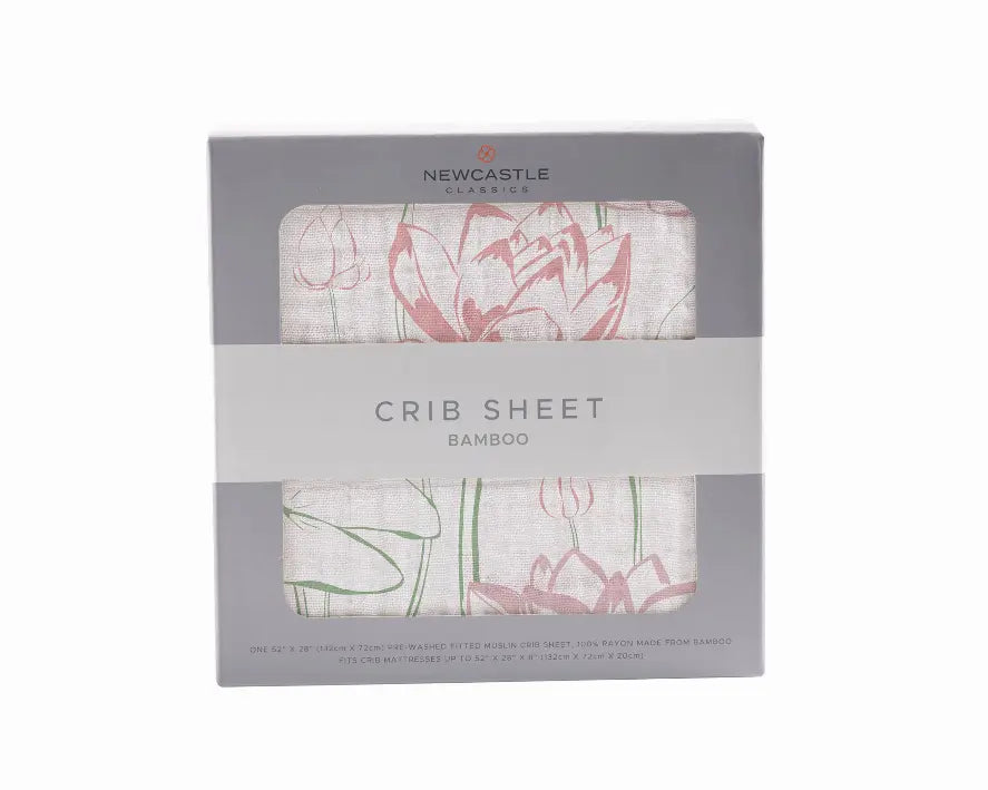 Water Lily Crib Sheet Newcastle Classics