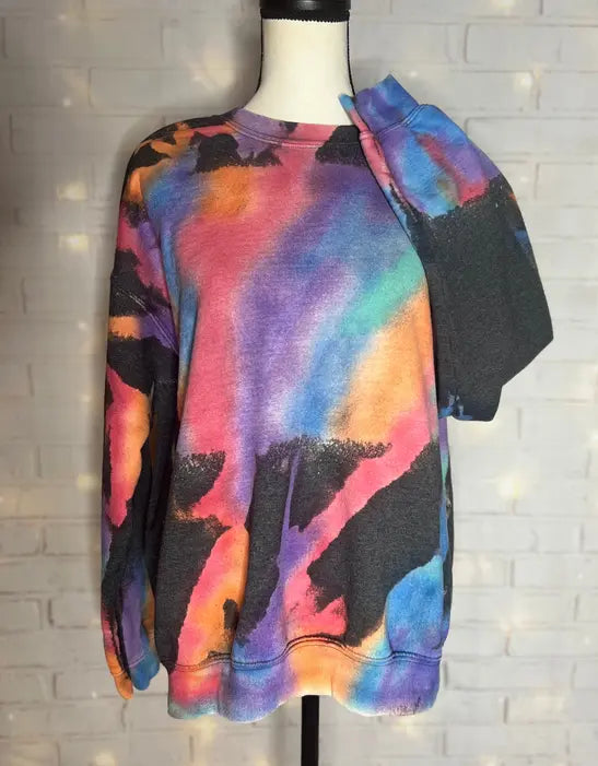 Watercolor Dreams Reverse Tie Dye Sweatshirt Blank The Blended Owl