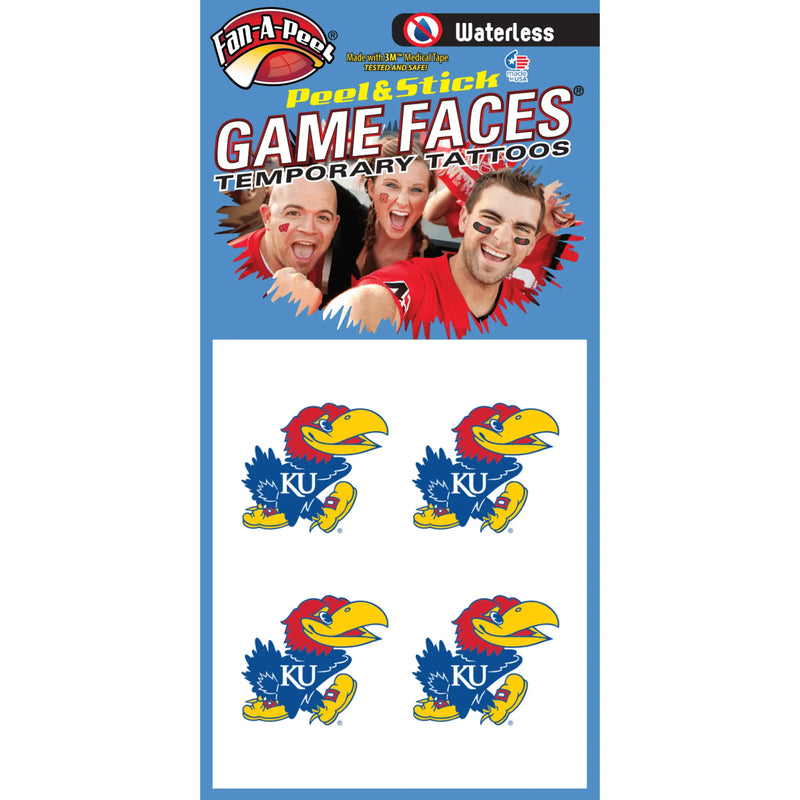 Waterless Peel & Stick Temporary Tattoos Fan-A-Peel / Gamesfaces Innovative Adhesives, LLC
