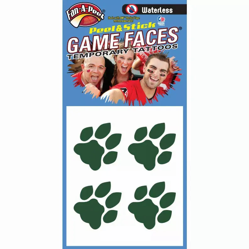 Waterless Peel & Stick Temporary Tattoos Fan-A-Peel / Gamesfaces Innovative Adhesives, LLC