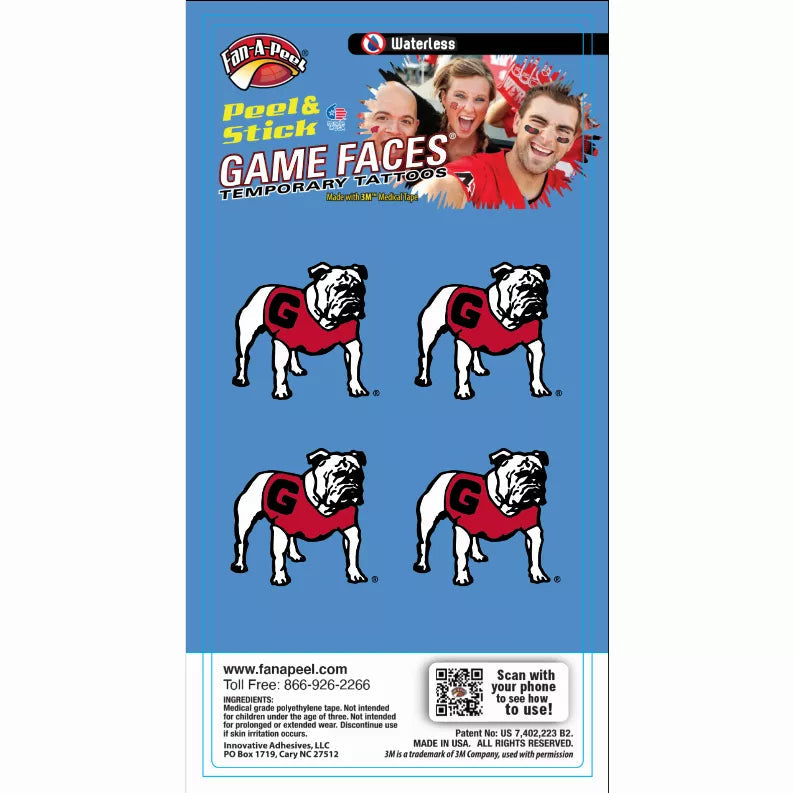 Waterless Peel & Stick Temporary Tattoos Fan-A-Peel / Gamesfaces Innovative Adhesives, LLC