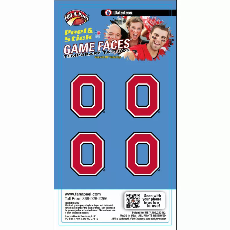 Waterless Peel & Stick Temporary Tattoos Fan-A-Peel / Gamesfaces Innovative Adhesives, LLC