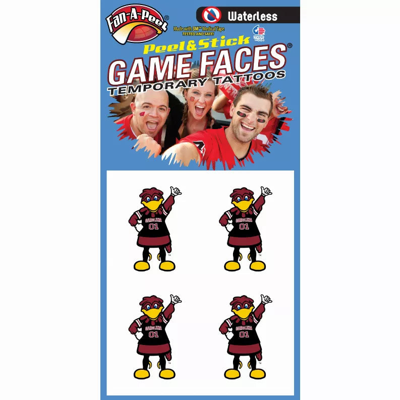 Waterless Peel & Stick Temporary Tattoos Fan-A-Peel / Gamesfaces Innovative Adhesives, LLC