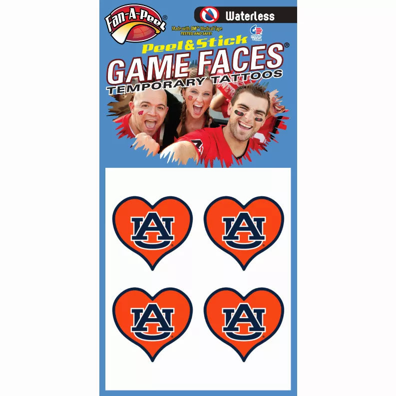 Waterless Peel & Stick Temporary Tattoos Fan-A-Peel / Gamesfaces Innovative Adhesives, LLC