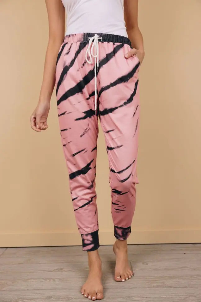 Watermelon Sugar Tie Dye Joggers Stay Warm in Style