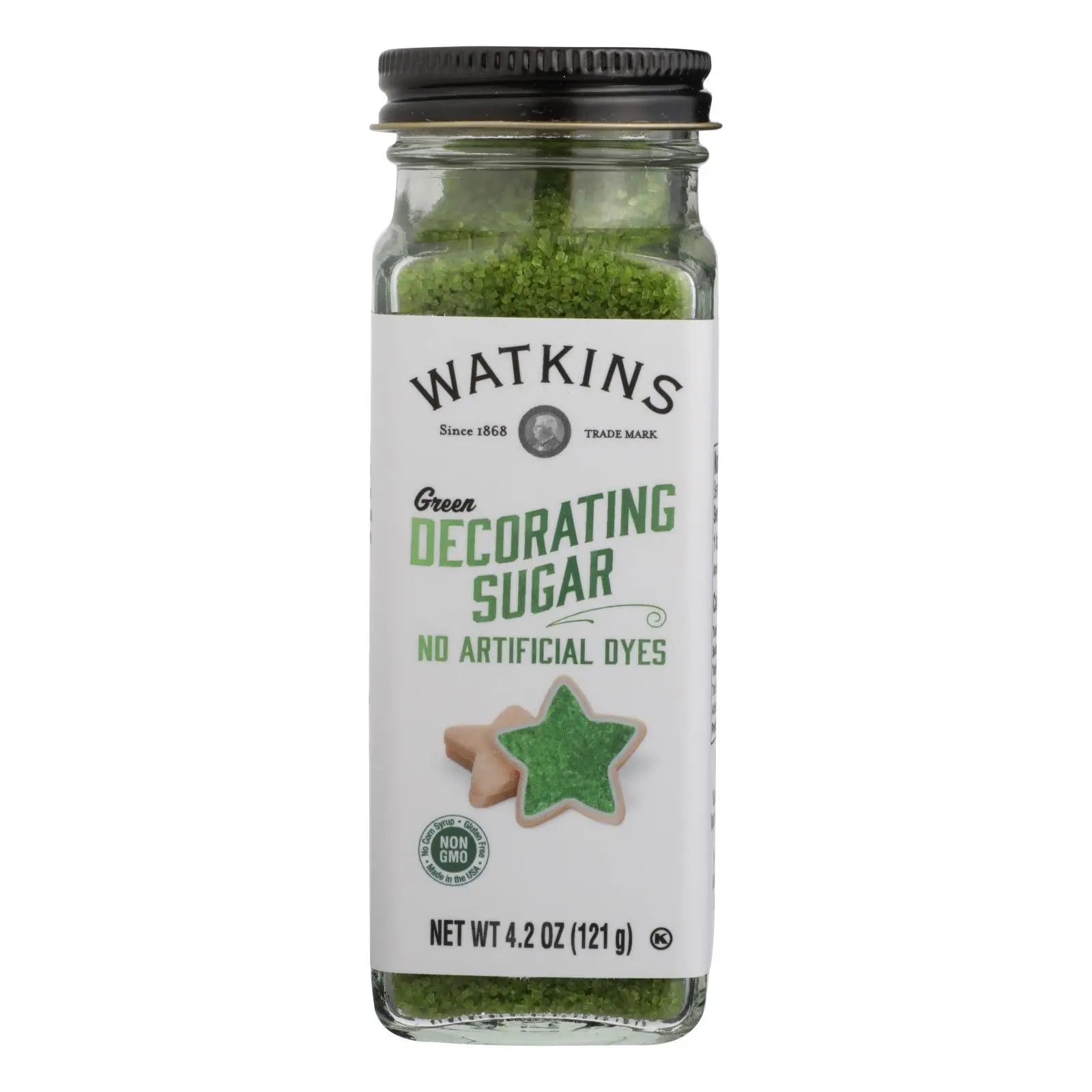 Watkins - Decorating Sugar Green - Case Of 3-4.2 Oz Watkins
