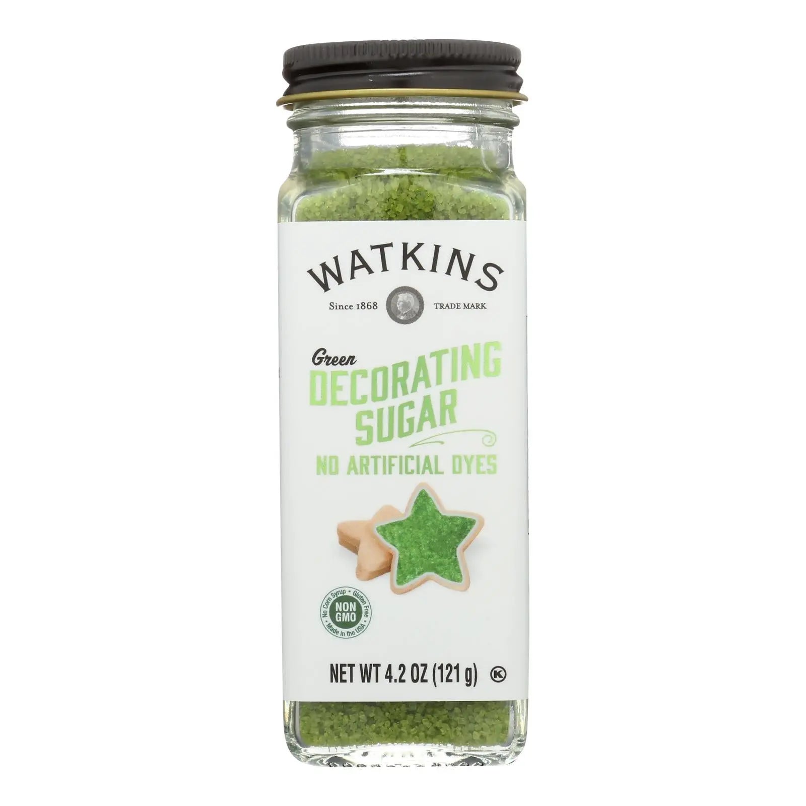 Watkins - Decorating Sugar Green - Case Of 3-4.2 Oz Watkins