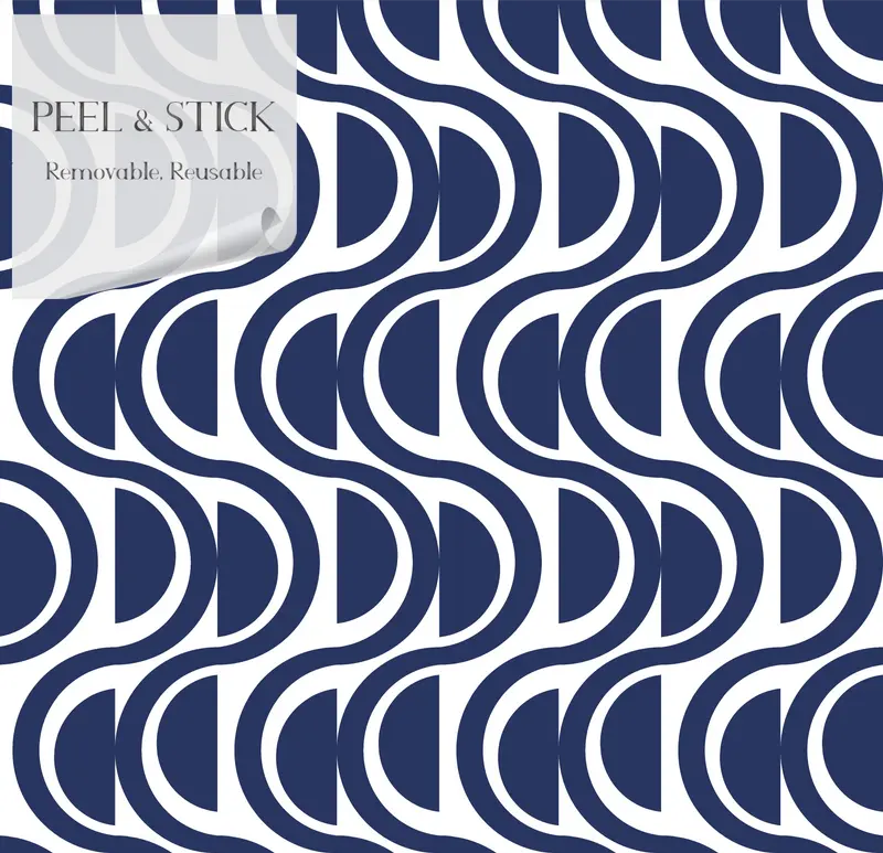 Waves' Coastal Stripe Peel & Stick Wallpaper SBC-LTD