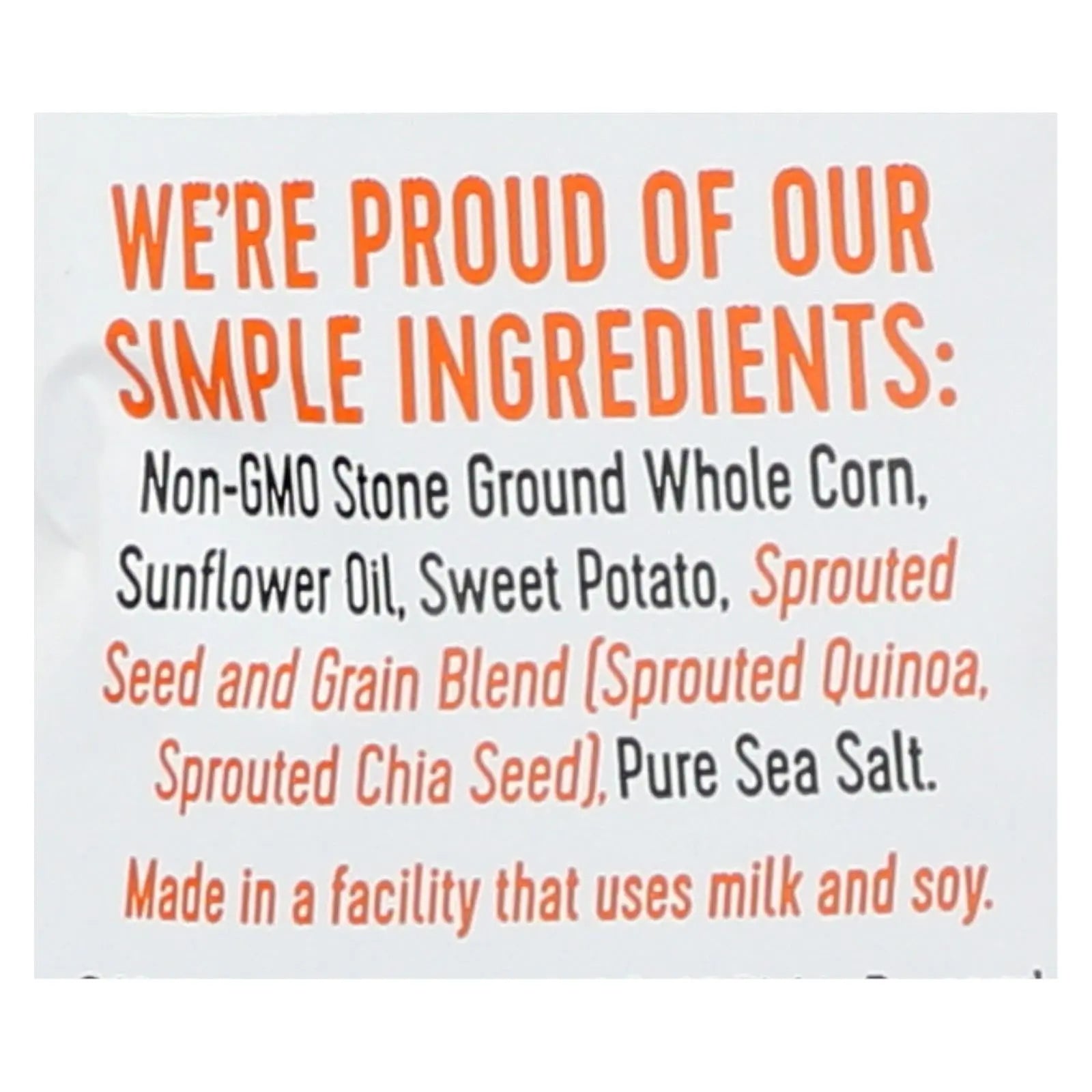 Way Better Snacks Tortilla Chips - Sweet Potato - Case Of 12 - 5.5 Oz. Way Better Snacks