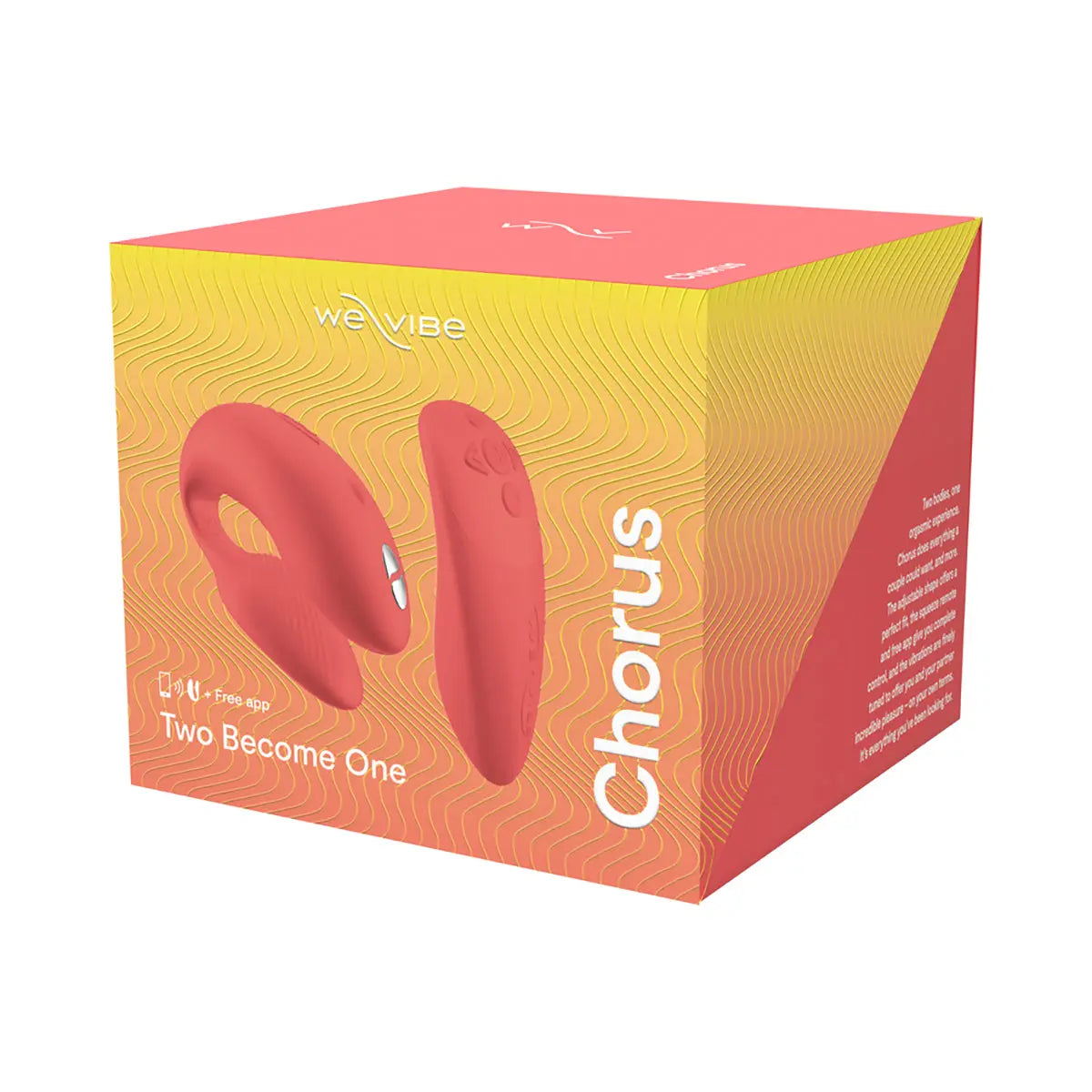 We-Vibe Chorus Couples Vibrator Crave Coral - GreatEagleInc